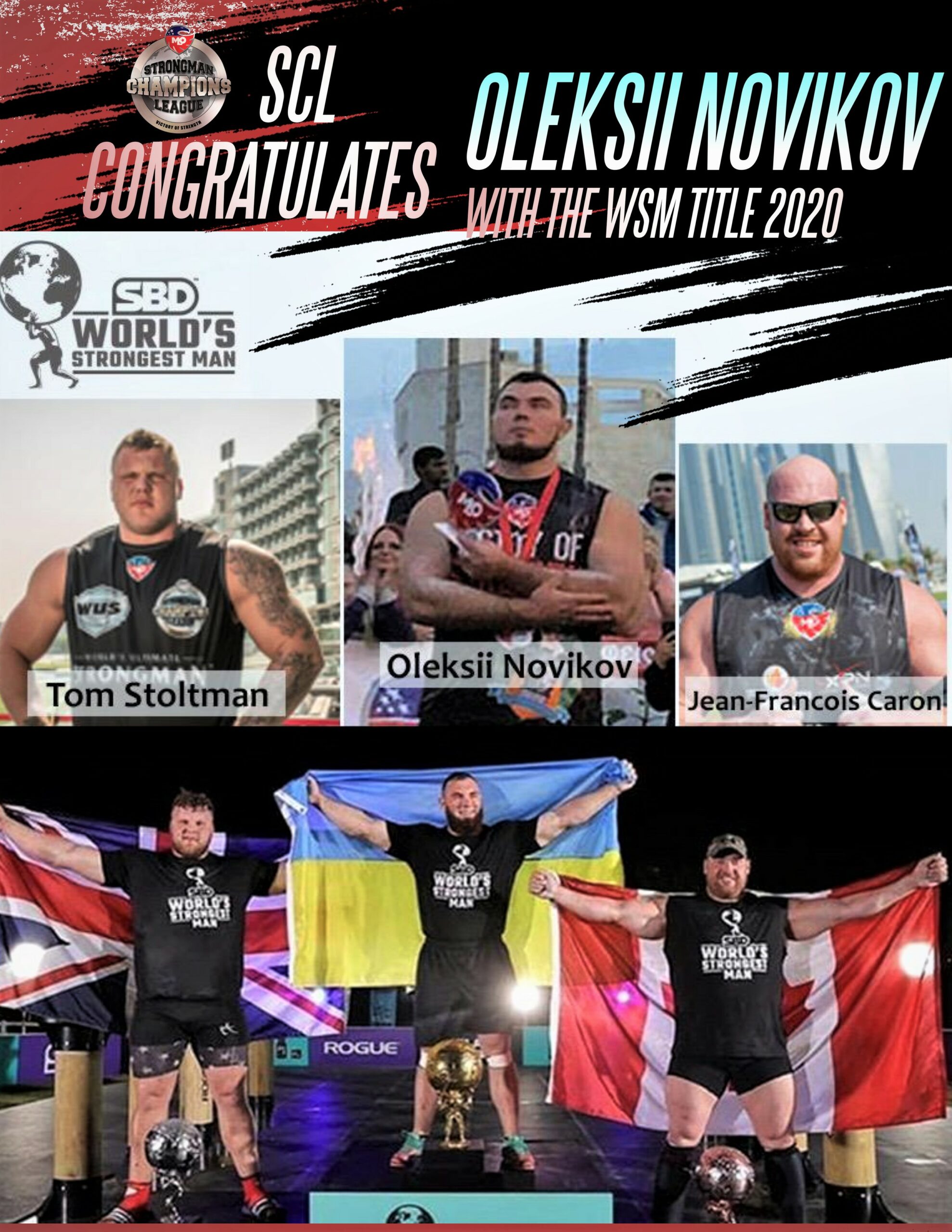 Oleksii Novikov Won the 2020 World Strongest Man Competition