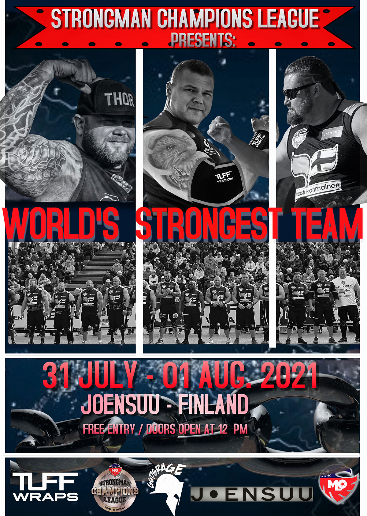The World S Strongest Team Organized In Finland 2021 Strongman Champions League